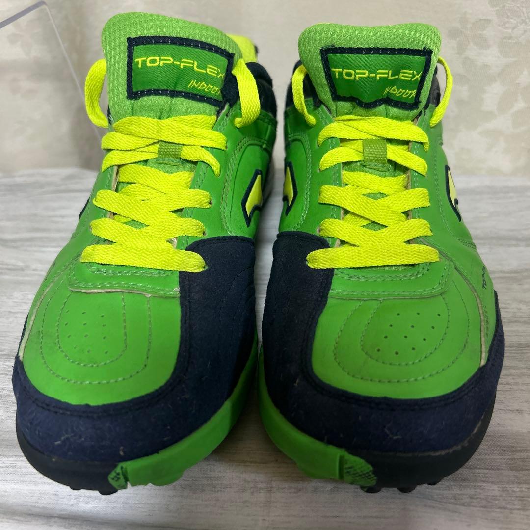 JOMA TOP FLEXのフットサルシューズ★ 25.5cmグリーン×ネイビー