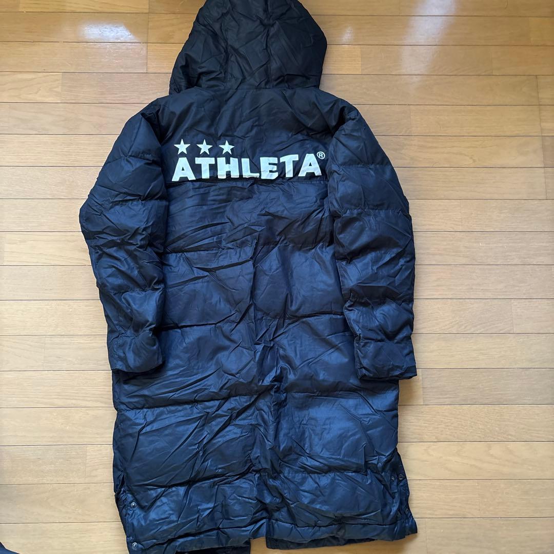 ATHLETA 黒 ダウンベンチコート M