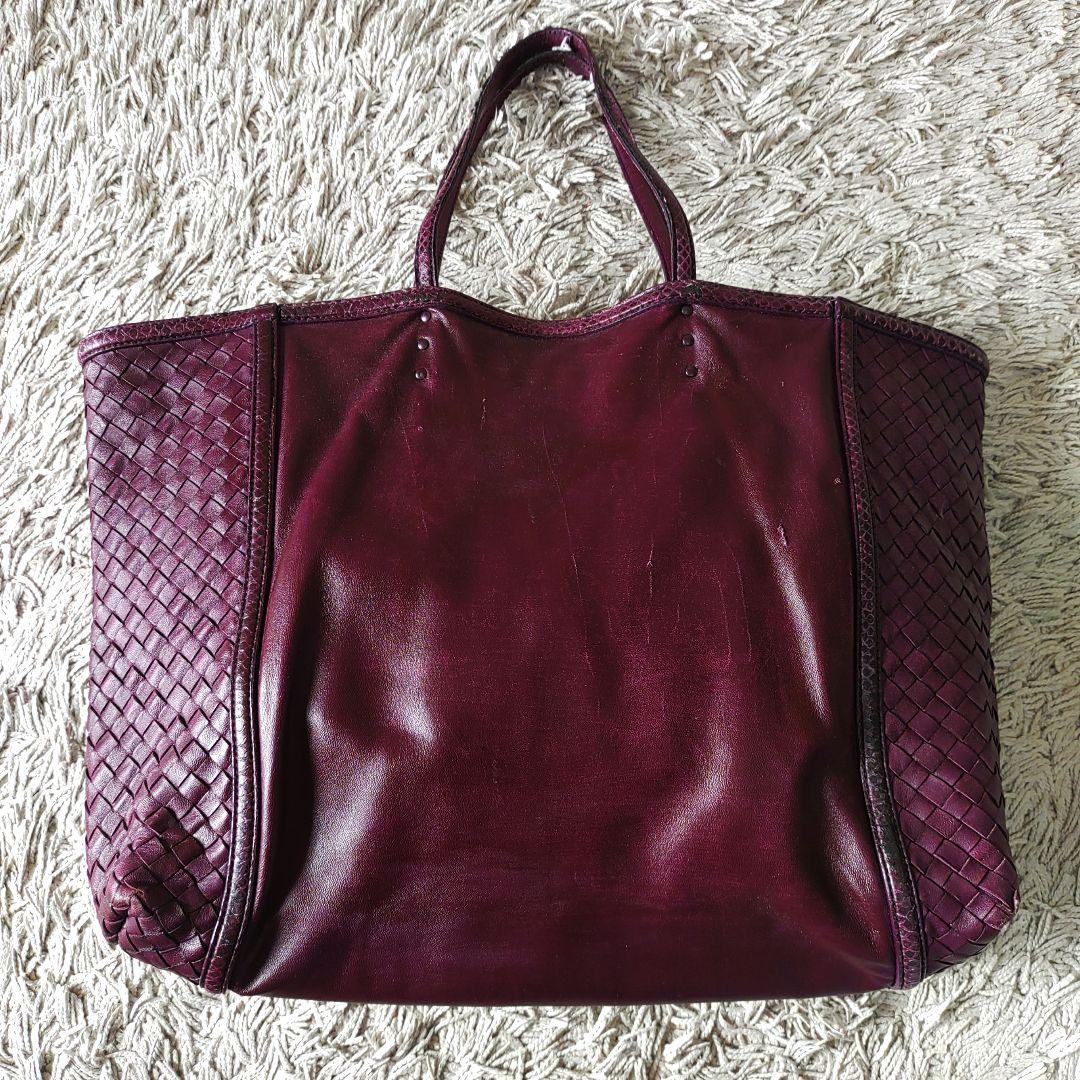 BOTTEGA VENETA ボッテガヴェネタトートバッグ　パープル　レザー