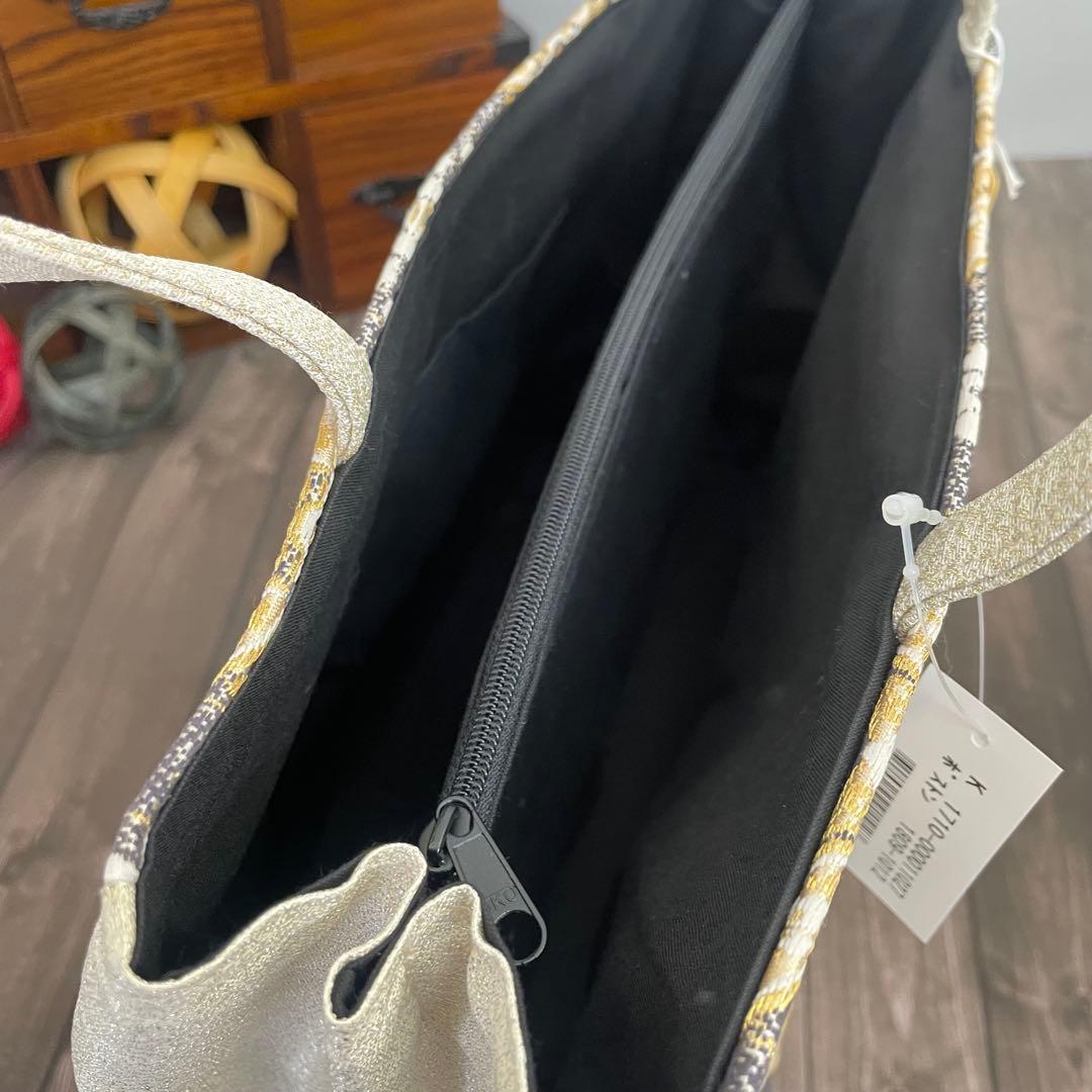 ☆2645 SALE❣️✨西陣帯地使用✨大容量手提げバッグ　新品
