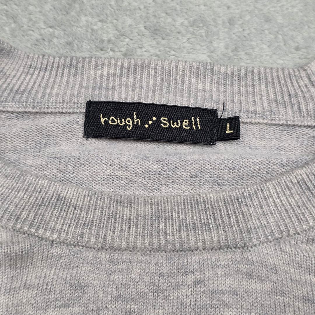 rough&swell　ラフアンドスウェル　ニット　L　グレー　セーター　ゴルフ