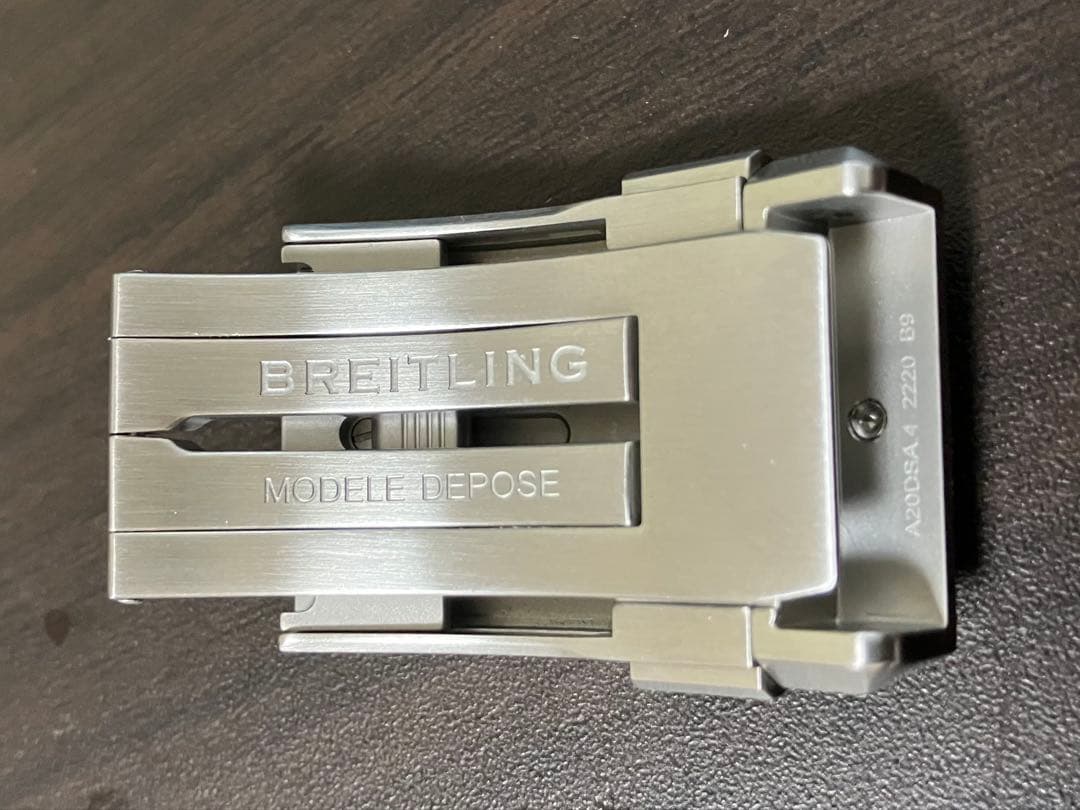 純正 BREITLING ブライトリングクDバックル サテン仕様20ｍｍ美品