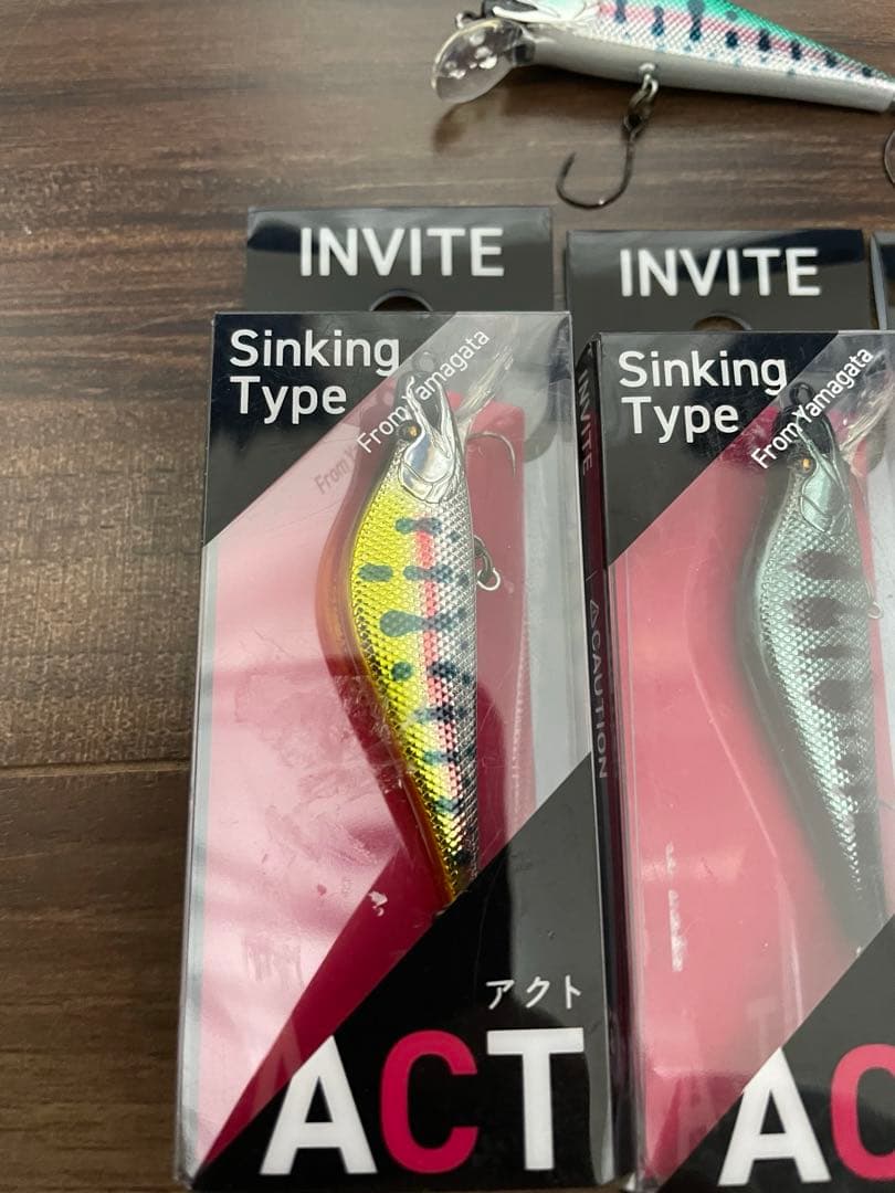 インバイト　アクト　4セット　ルアーセット　渓流　ミノー