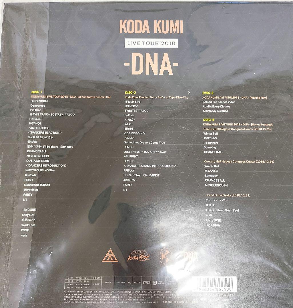 KODA KUMI DNA LIVE TOUR 2018 DVD　倖田來未