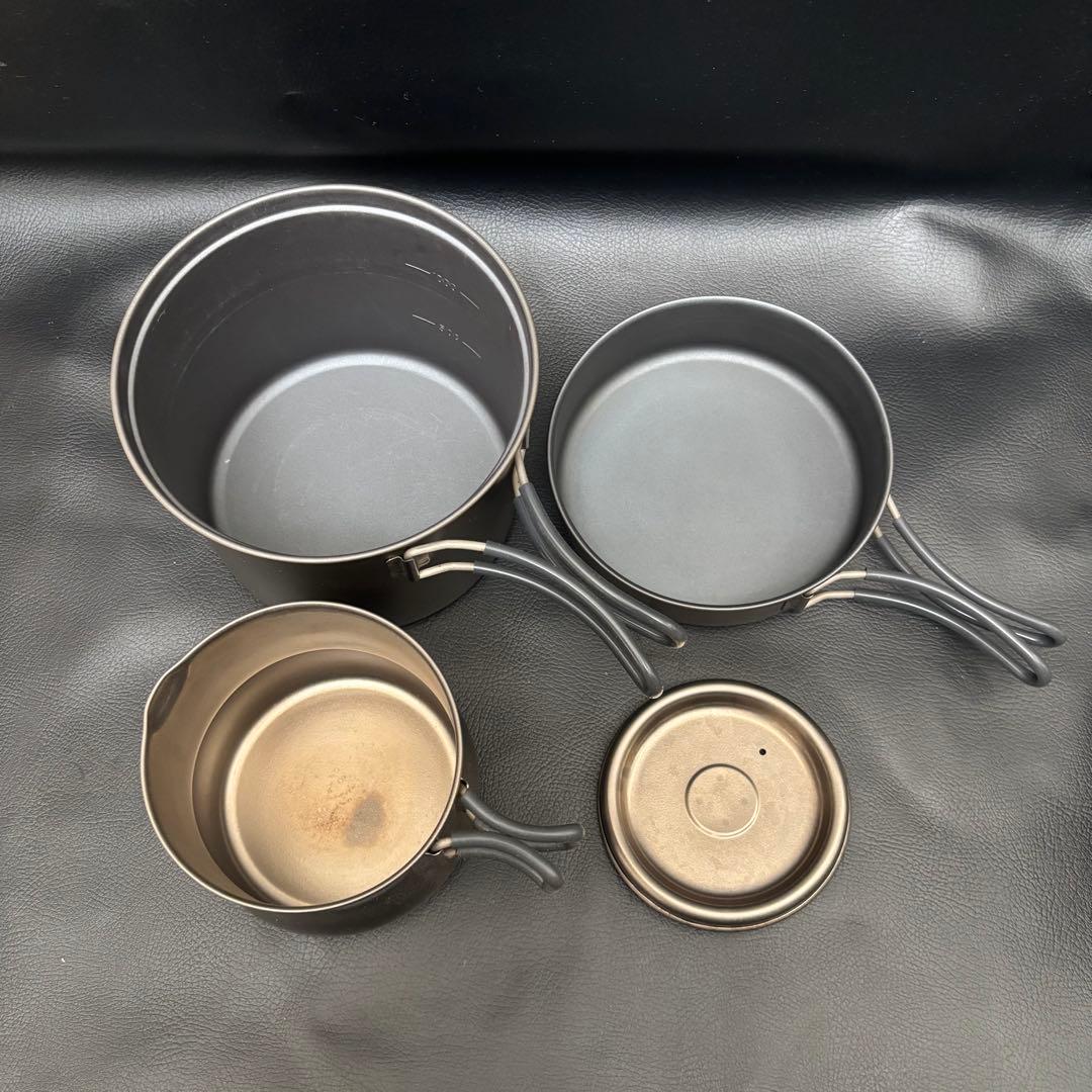 【希少】エバニュー チタンクッカー 深型L ＋ Ti Tea pot 500