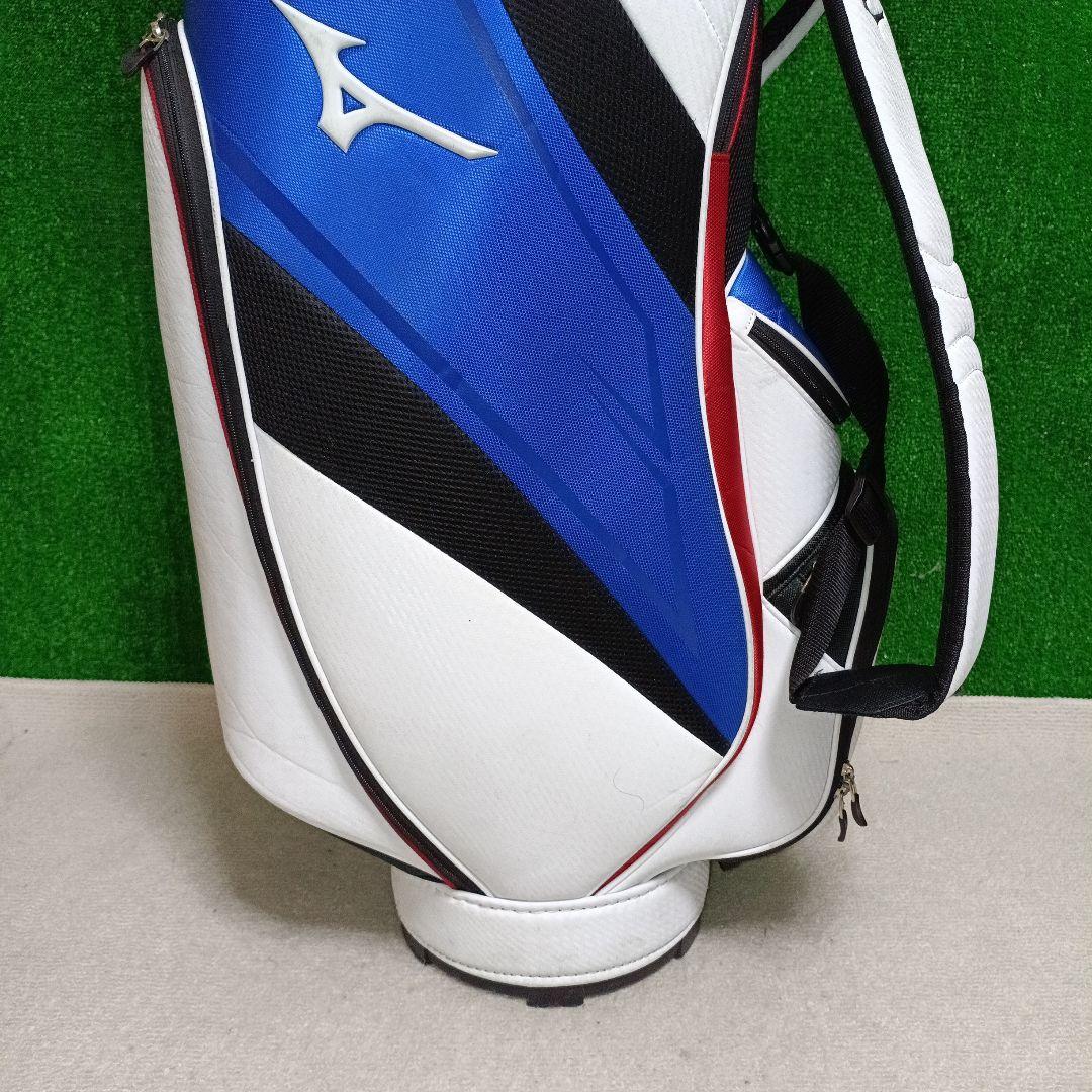 軽量 Mizuno キャディバッグ ホワイト/ブルー