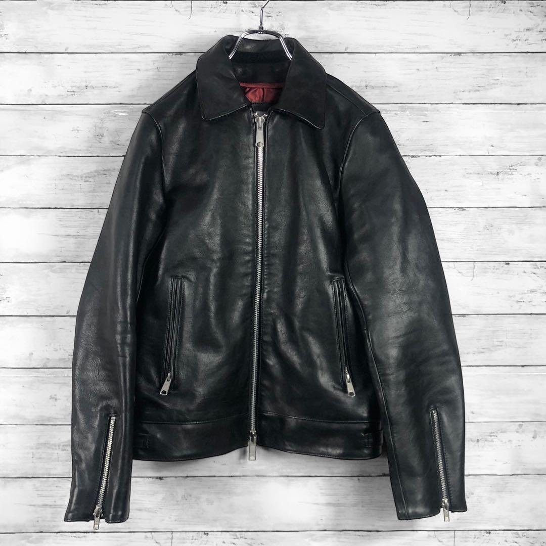 バッファローボブス シングルライダース ホースレザージャケット ブラック S