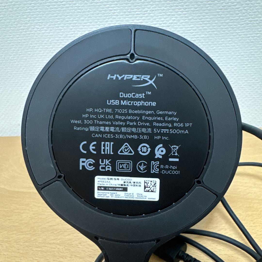 HyperX DuoCast USBマイク ブラック