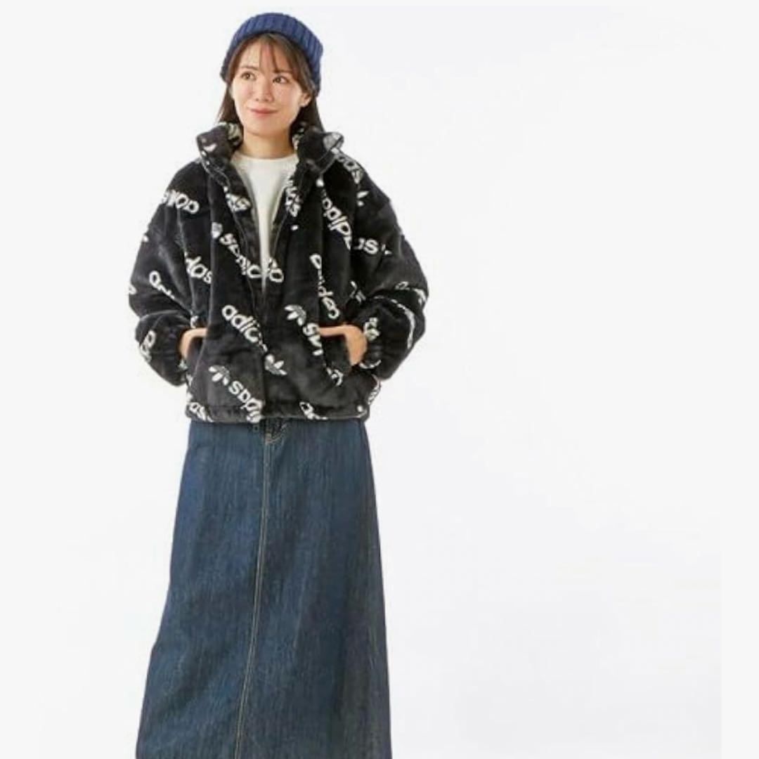 美品 アディダス オリジナルス/トーナル総柄プリント ファージャケット Ｌサイズ
