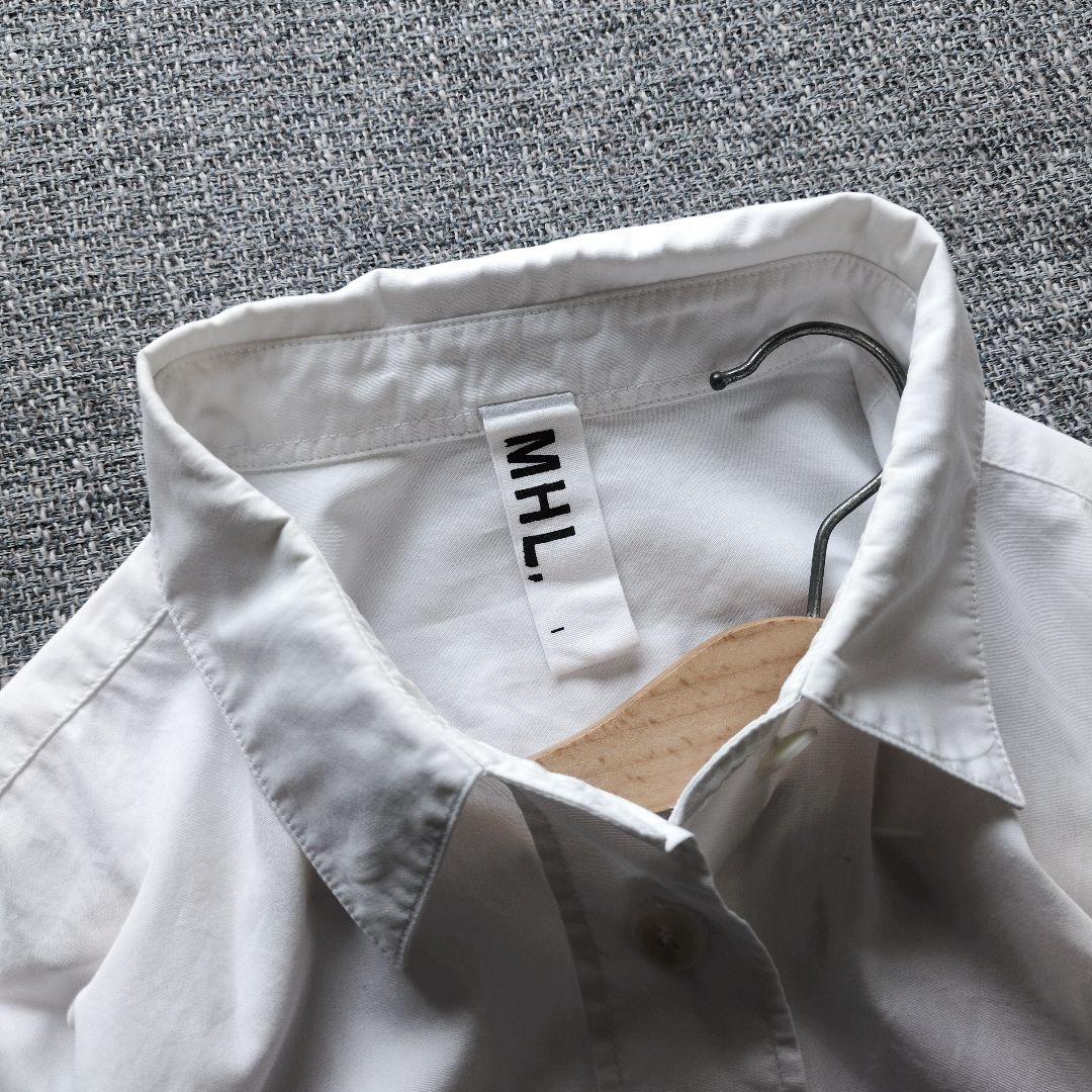 MHL　近年モデル　ゆったり　レギュラーカラーシャツ　ロングスリーブシャツ
