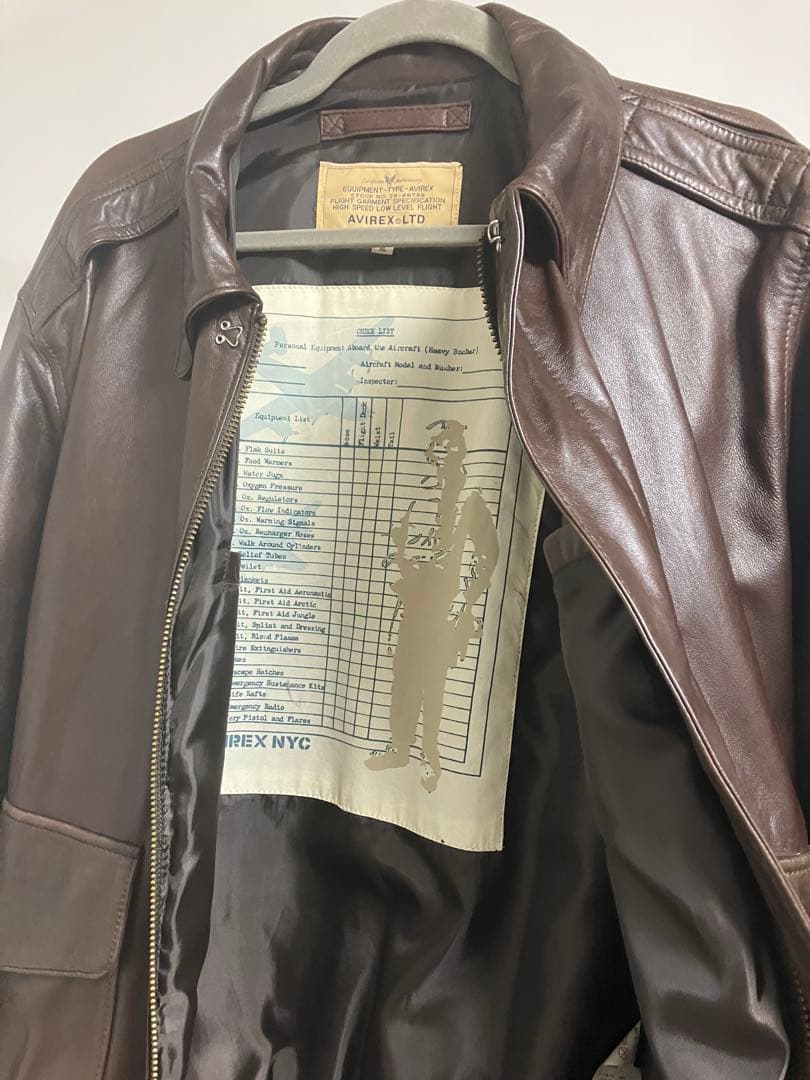 AVIREX LTD A-2フライトジャケット XL ブラウン
