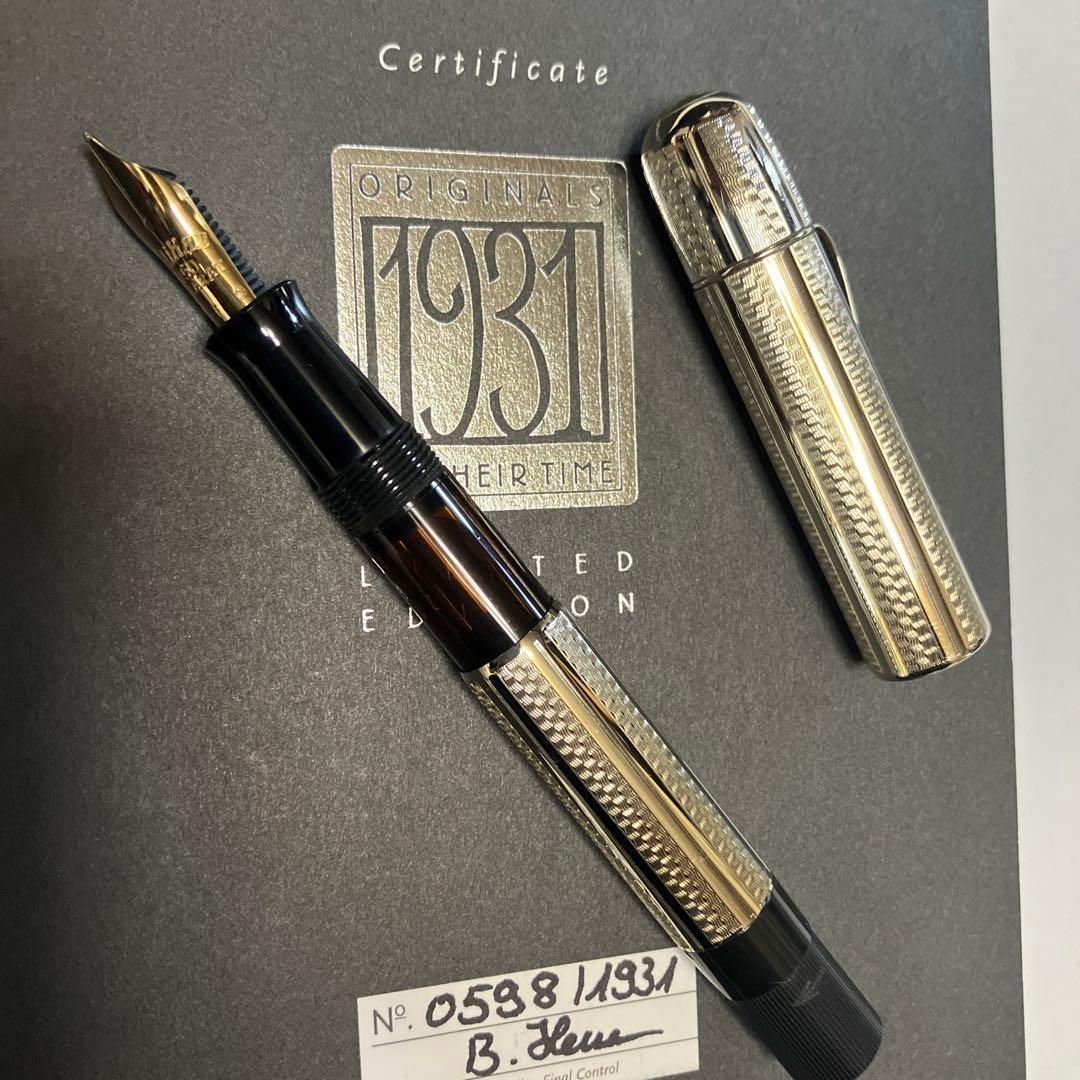Pelikan 万年筆 リミテッドエディション 1931 ホワイトゴールド F