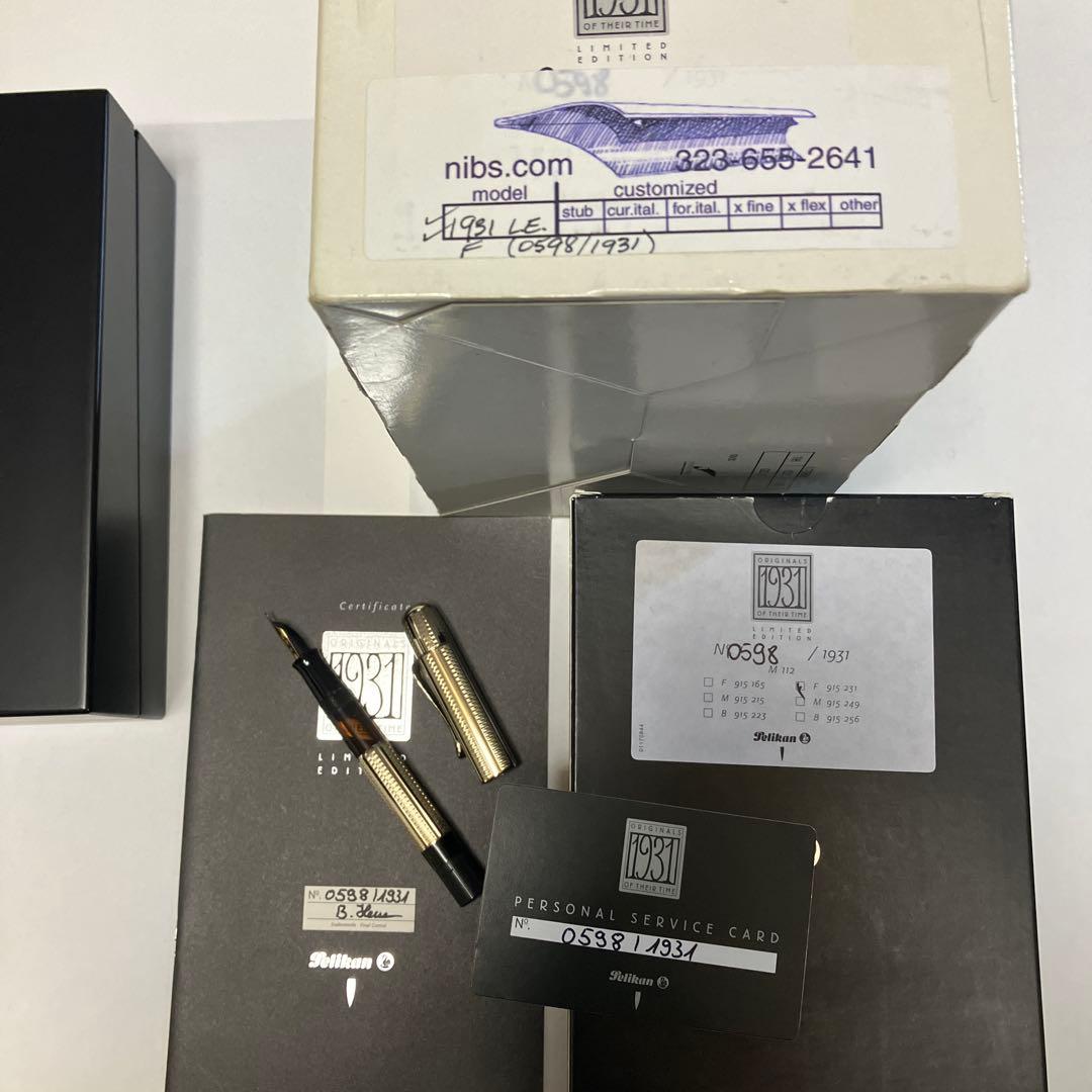 Pelikan 万年筆 リミテッドエディション 1931 ホワイトゴールド F