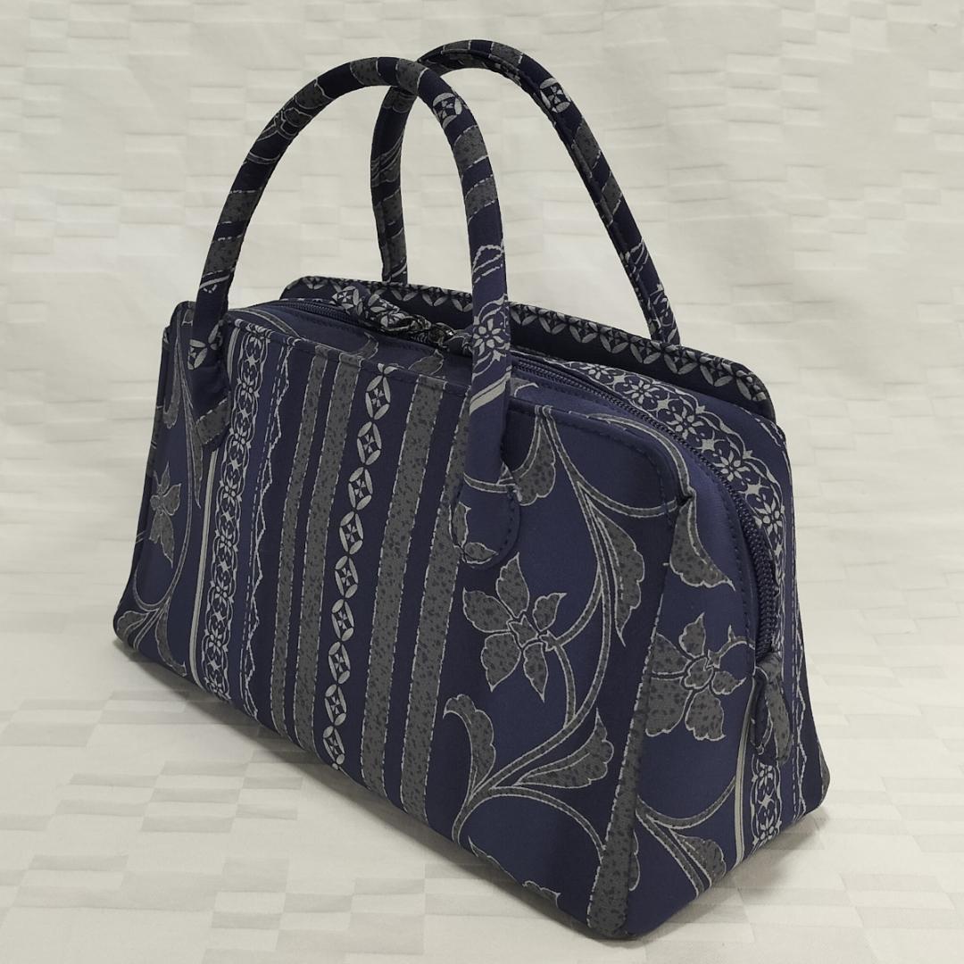 ◇新品◇　利休バッグ　◇　和装バッグ　紺色