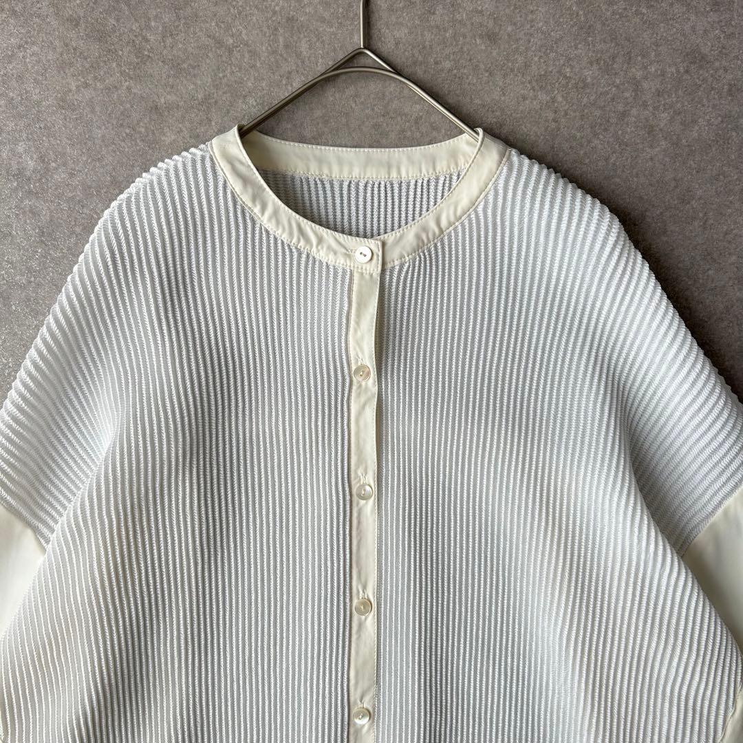 美品✨スペッチオ specchio シャトルプリーツ ワイドシャツ ゆったり