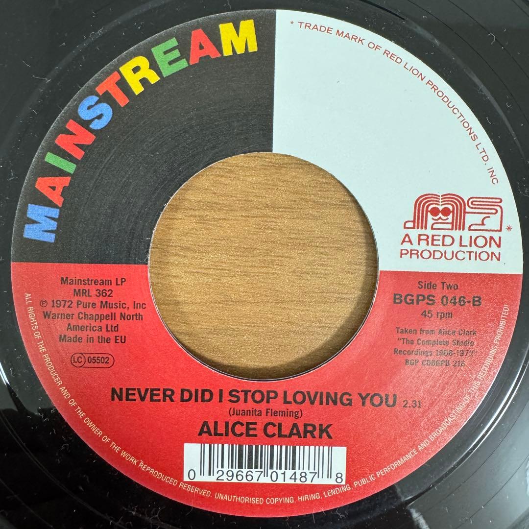 ALICE CLARK/DON'T YOU CARE、NEVER DID I S