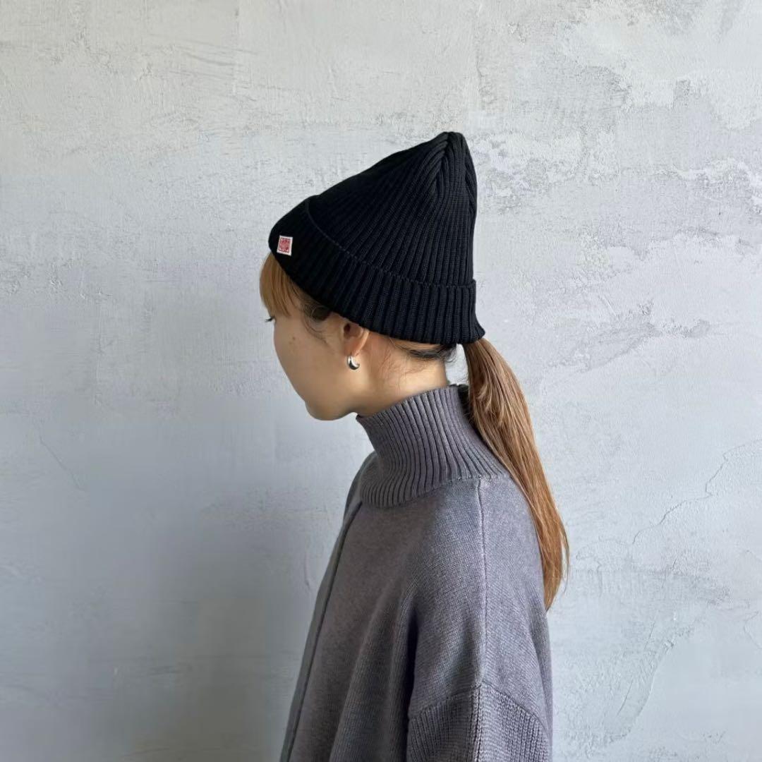 【新品】ダントン　ニット帽　ニットキャップ　ブラック　黒
