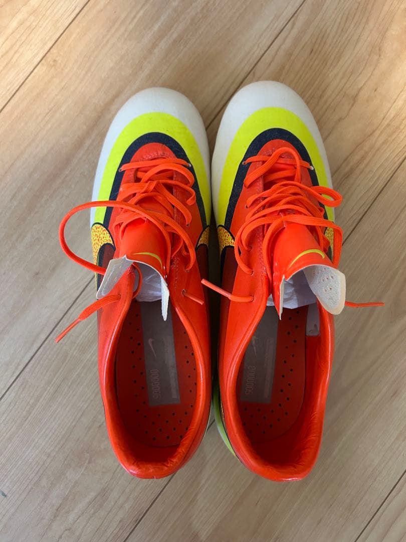 CR7 マーキュリアル ヴェイパー IX HG-V ACC(ホワイト×オレンジ)