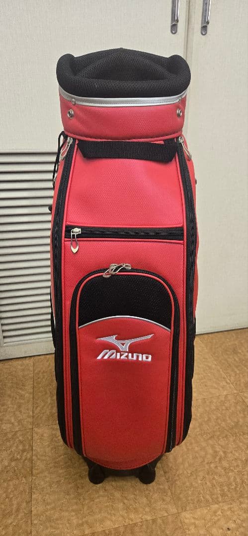 メンディー　未使用　Mizuno 赤 ゴルフバッグ・キャディバッグ