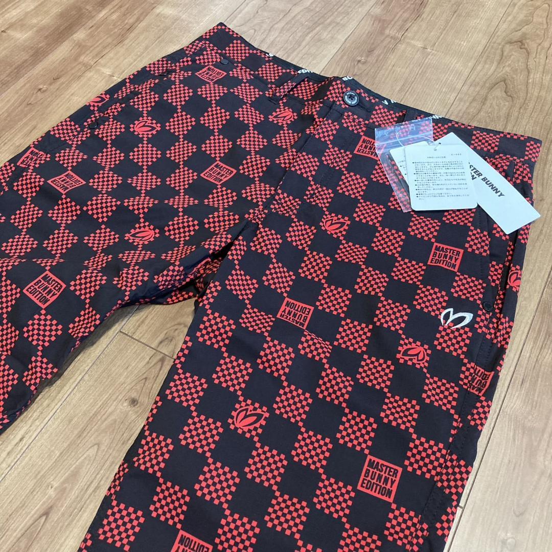 新品　マスターバニー　岩井千怜　岩井明愛　愛用　チェッカーフラッグ　ゴルフパンツ