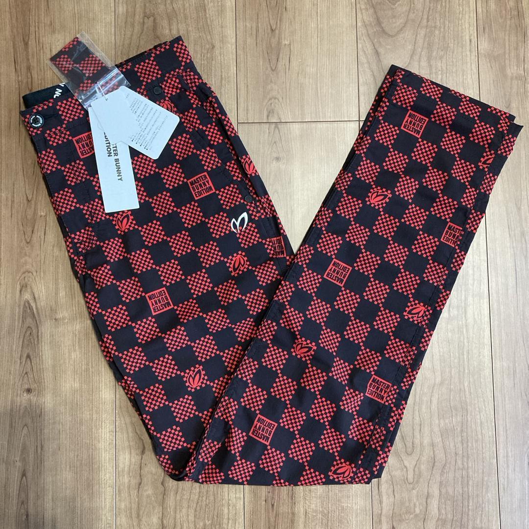 新品　マスターバニー　岩井千怜　岩井明愛　愛用　チェッカーフラッグ　ゴルフパンツ