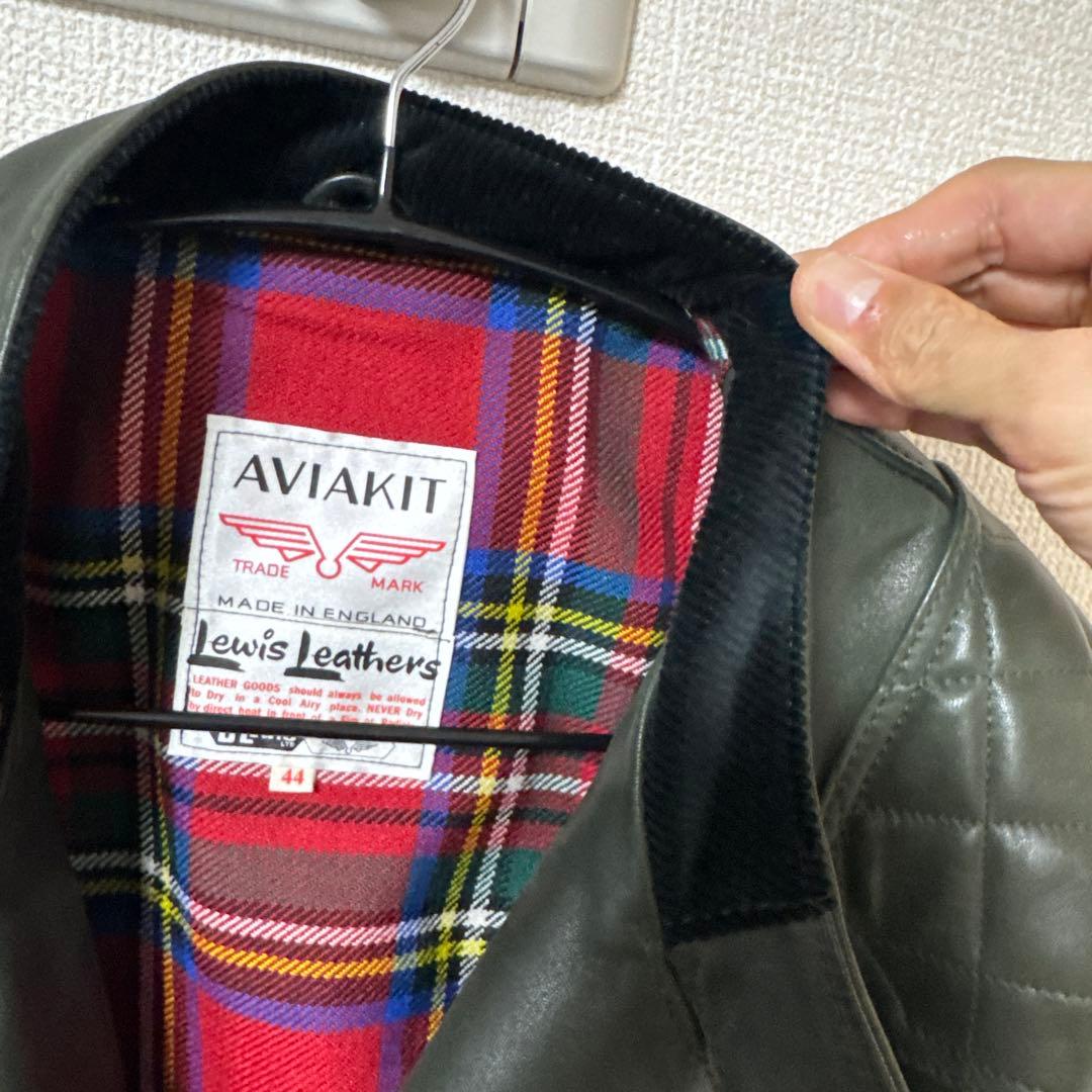 m*k様 lewis leathers スーパーモンザ 44 ラムスキン ダーク