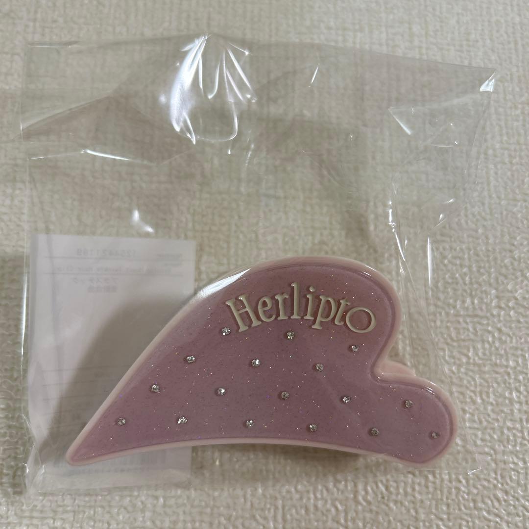 ヘアアクセサリー Bicolor Heart Twinkle Hair Clip pink