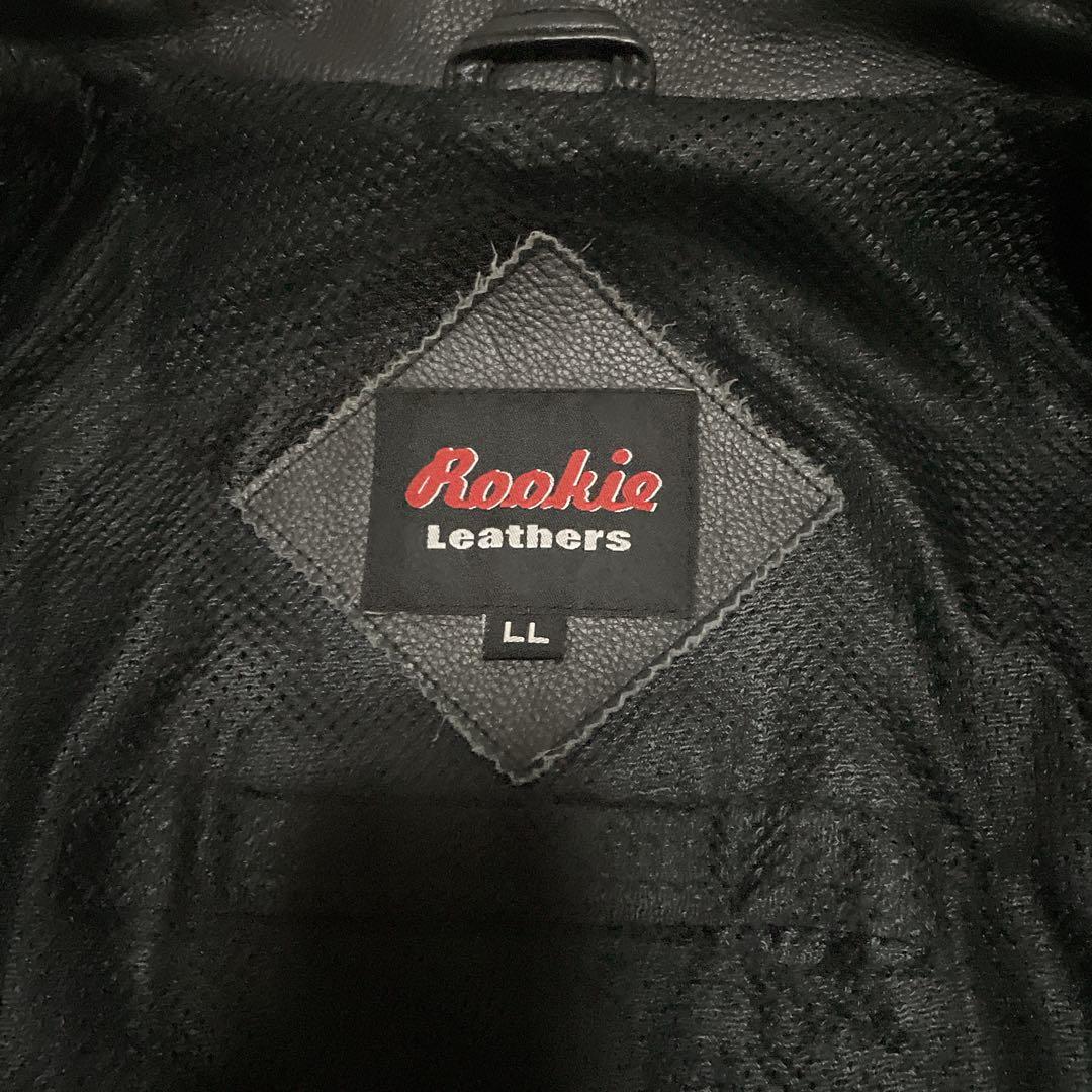 良品✨Rookie Leathers ダブルライダース　牛革　XL