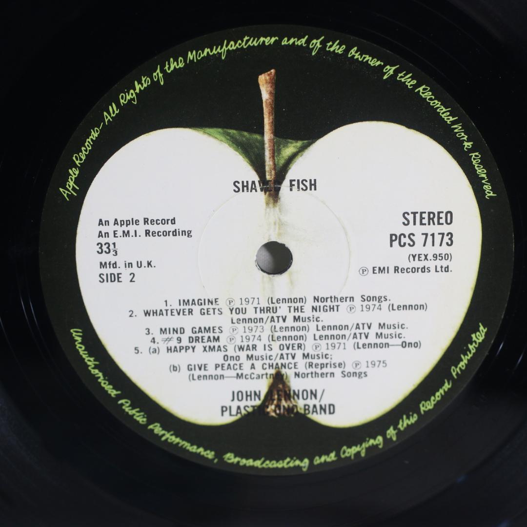 英 John Lennon PlasticOnoBand Shaved Fish