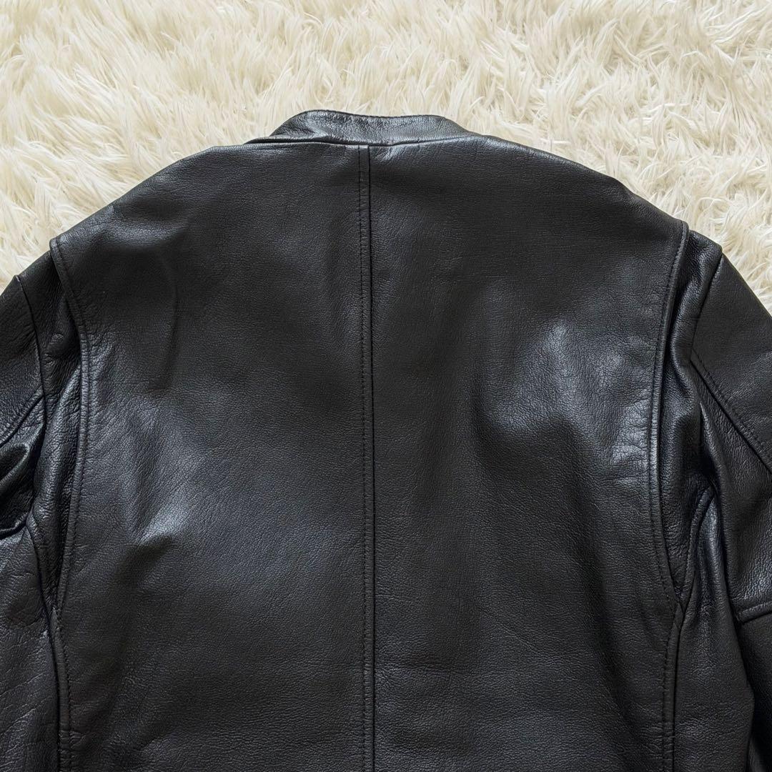 XLサイズ Schott レザージャケット シングルライダース ゴートレザー 黒