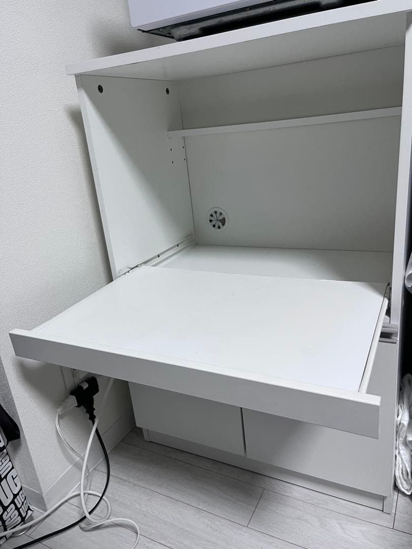 【引っ越しのため23日までの出品】ニトリ　レンジ台 フォルムN RE9060WH