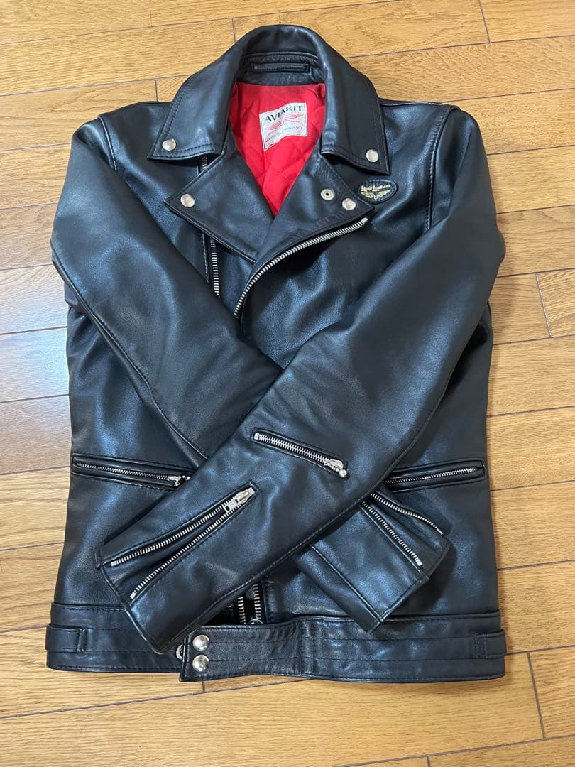着丈変更前ロング丈仕様ルイスレザー 441Tサイクロン