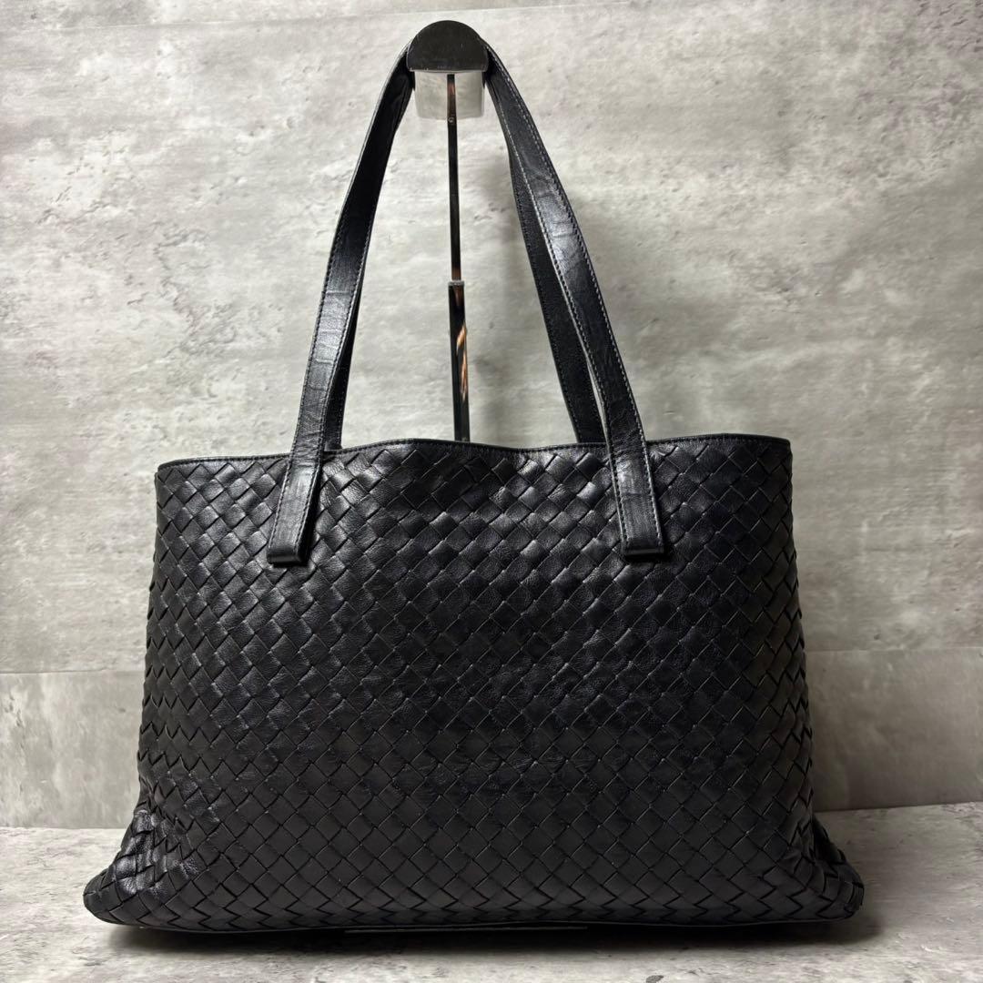 美品✨ BOTTEGA VENETA トートバッグ イントレチャート 黒