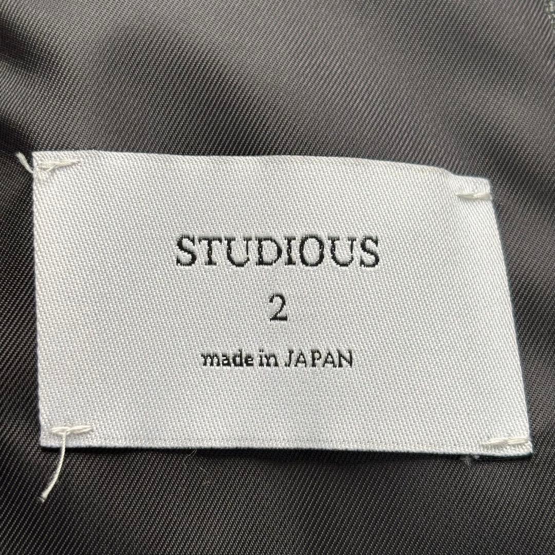 STUDIOUS メンズ ラムレザー ダブル ライダース スチュディオス M