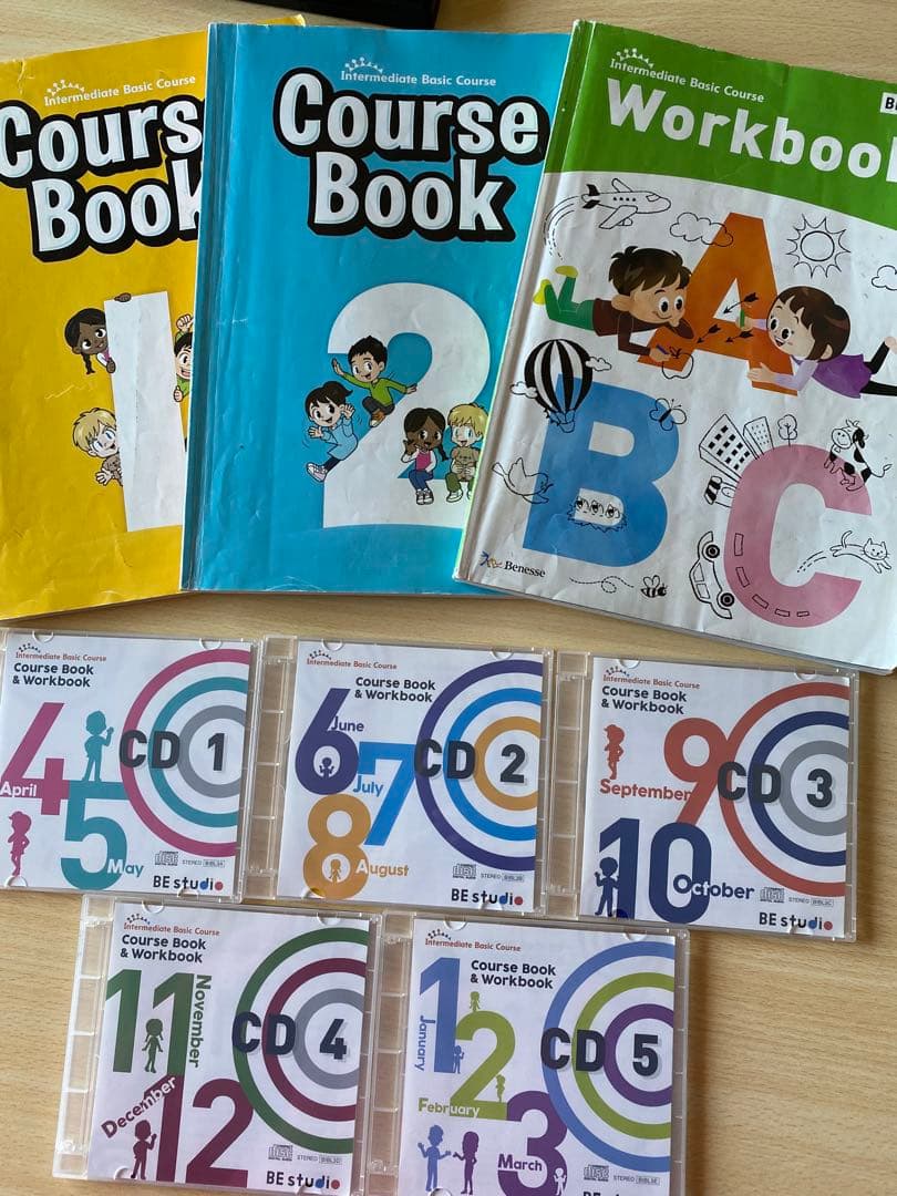 ベネッセ　Benesseの英語教室　小学生一年生　二年生　三年生　教科書とCD