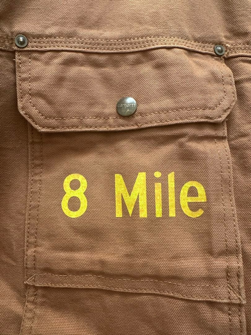 EMINEM × Carhartt ブラウンジャケット 8 Mile プリント