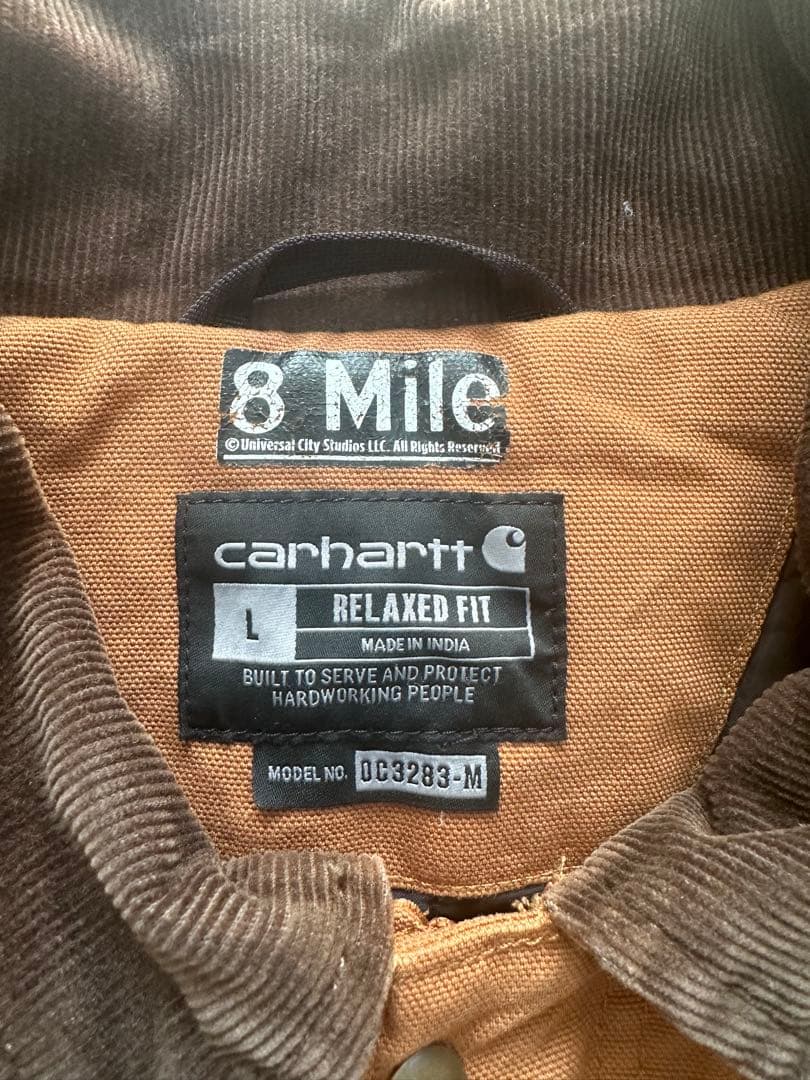 EMINEM × Carhartt ブラウンジャケット 8 Mile プリント