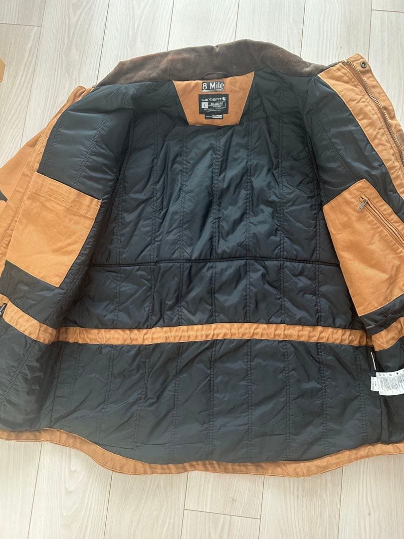 EMINEM × Carhartt ブラウンジャケット 8 Mile プリント