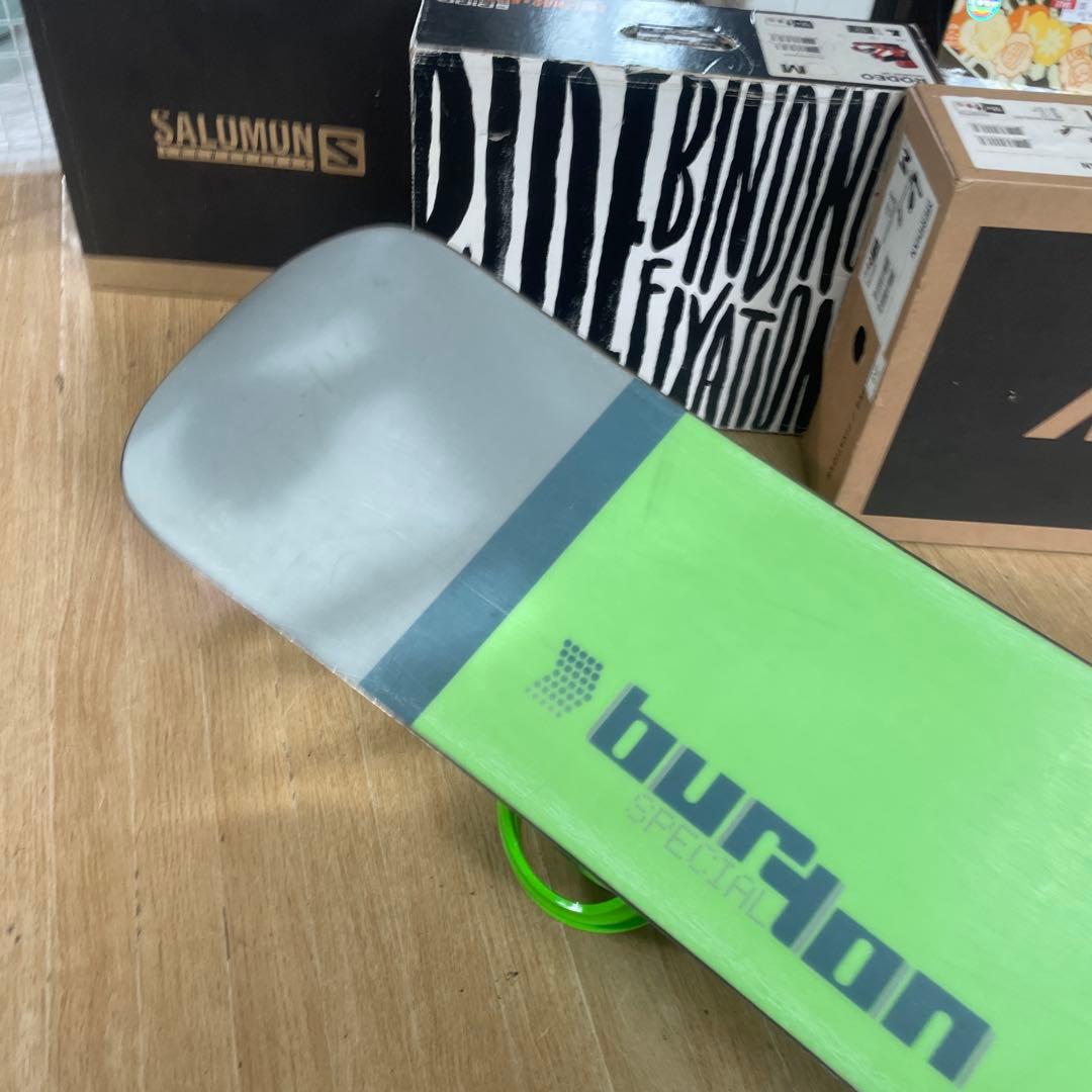 BURTON×SALOMON　バートン　スノーボード　サロモン　バインディング付