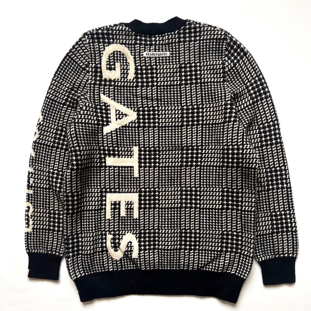 Pearly gates パーリーゲイツ　カシミヤ100% 千鳥格子柄　セーター