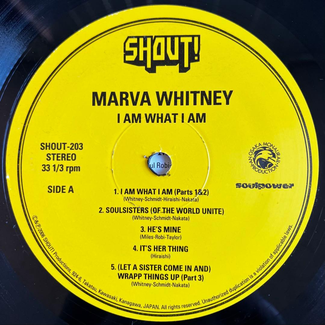 洋楽 MARVA WHITNEY I AM WHAT I AM SHOUT-203