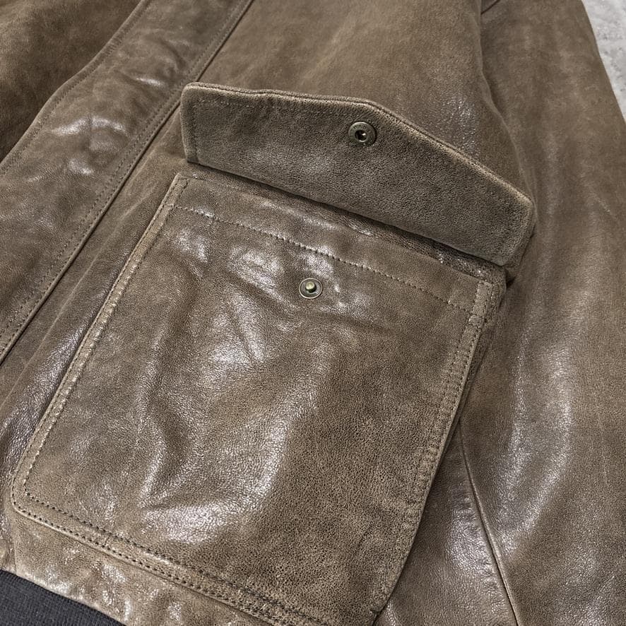 美品 L.L.Bean エルエルビーン A-2 フライト レザージャケット L