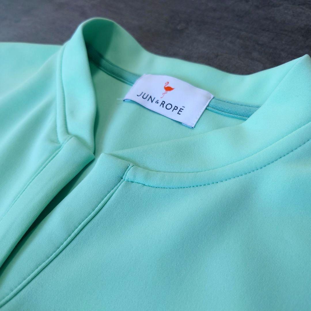 極美品 JUN&ROPE' GOLF ダンボールニット セットアップ ミント