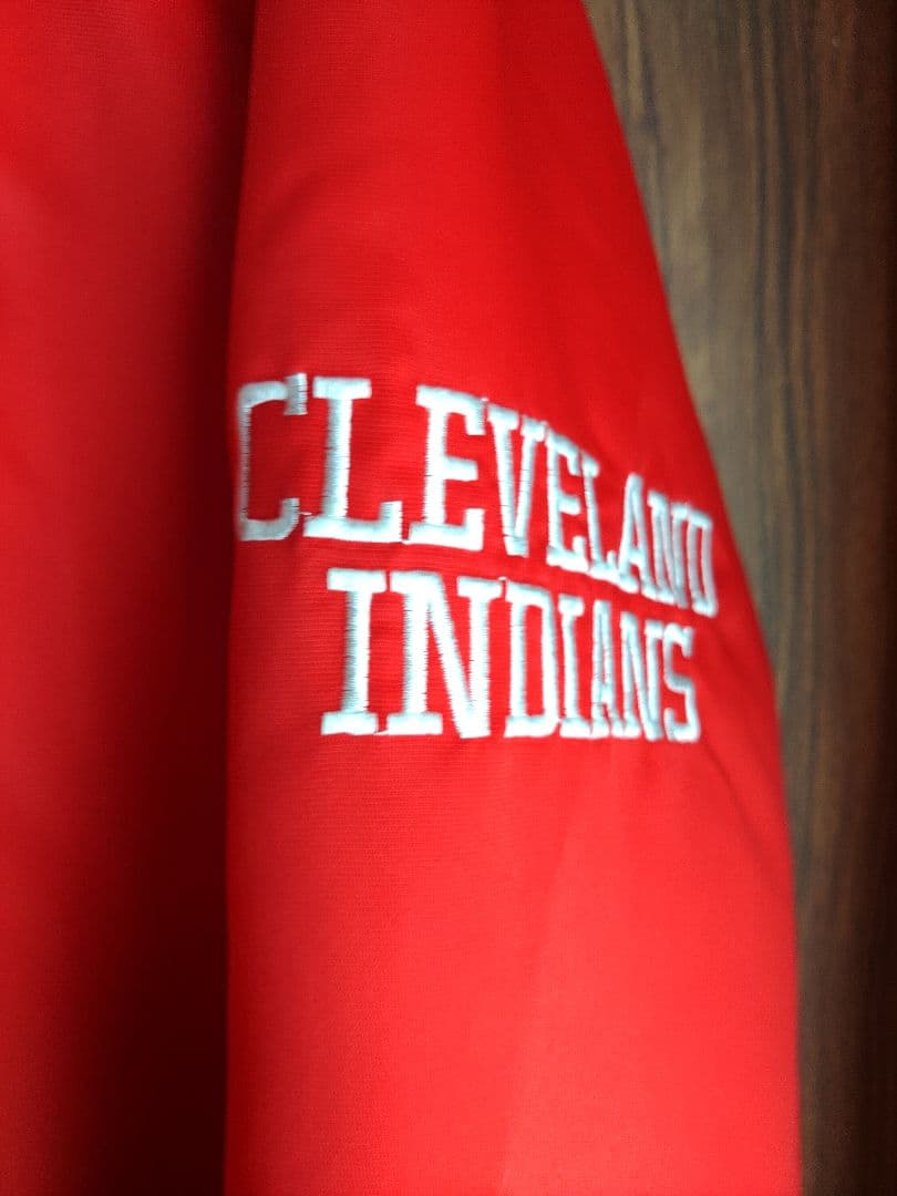 貴重！クリーブランド・インディアンス　フード付きグランドコート