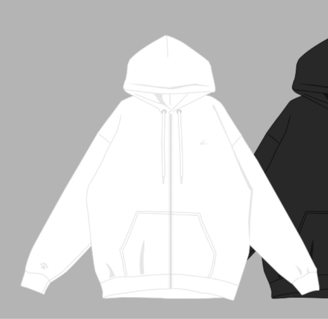 新品 未着用 INI 藤牧京介 プロデュースパーカー ホワイトMサイズ