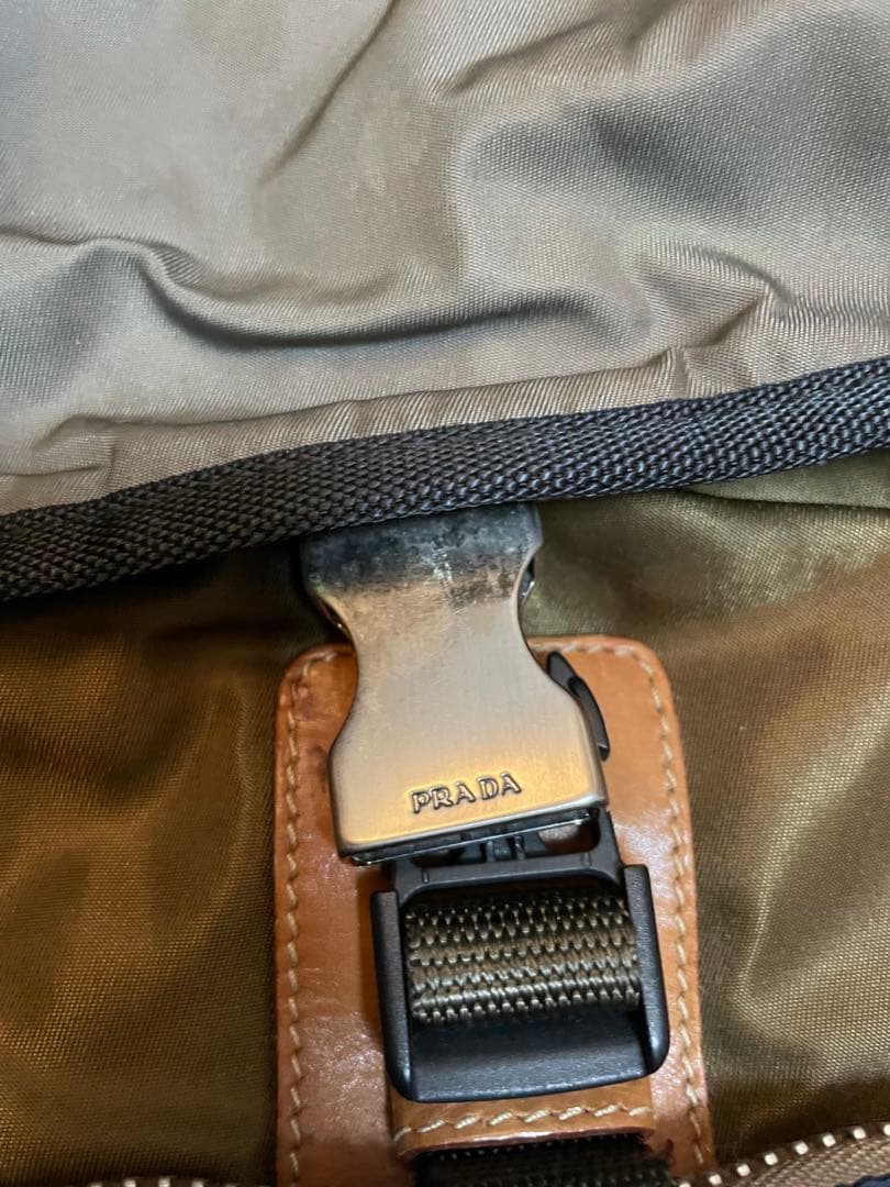 PRADA トートバッグ オリーブグリーン