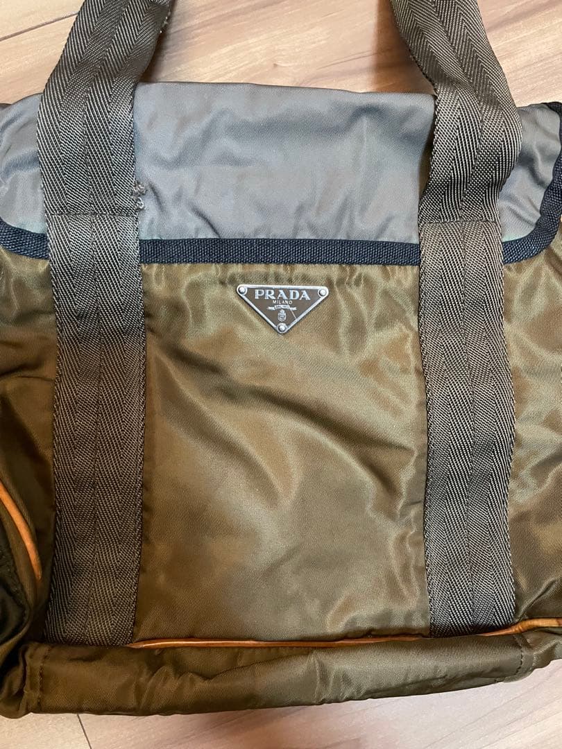 PRADA トートバッグ オリーブグリーン