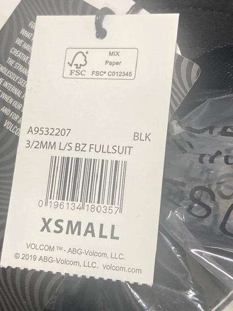 ボルコム モジュレーター 3/2mm ロングスリーブ フルスーツ BLK XS