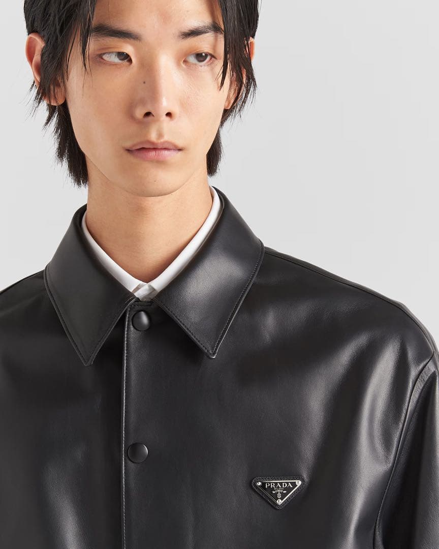 PRADA プラダ ナッパレザーシャツ