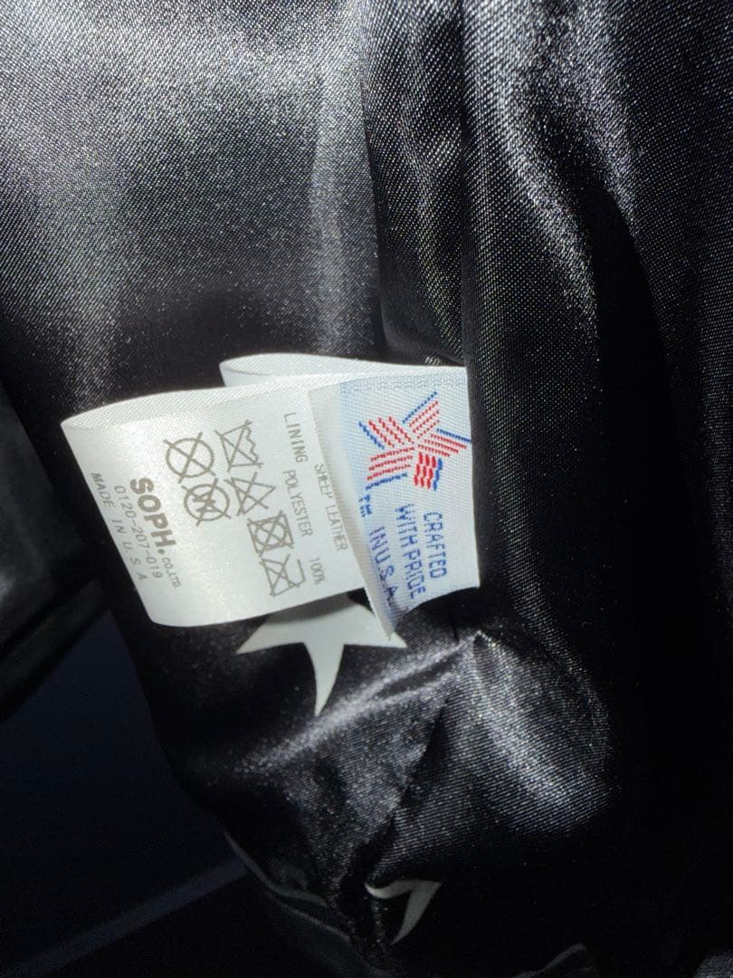 美品希少サイズ SOPHNET x Schott シープスキンライダース